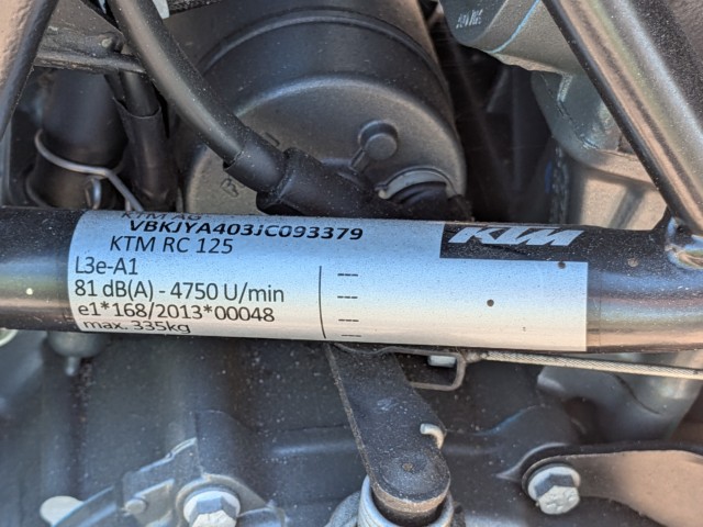 KTMKTM�ERC125�i���쌧�����s�j�摜45